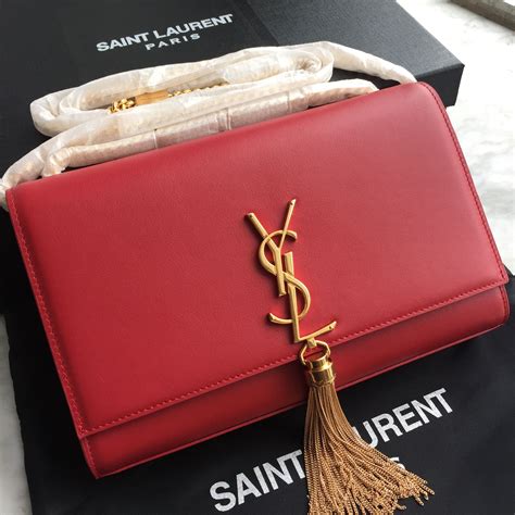 ysl purse red